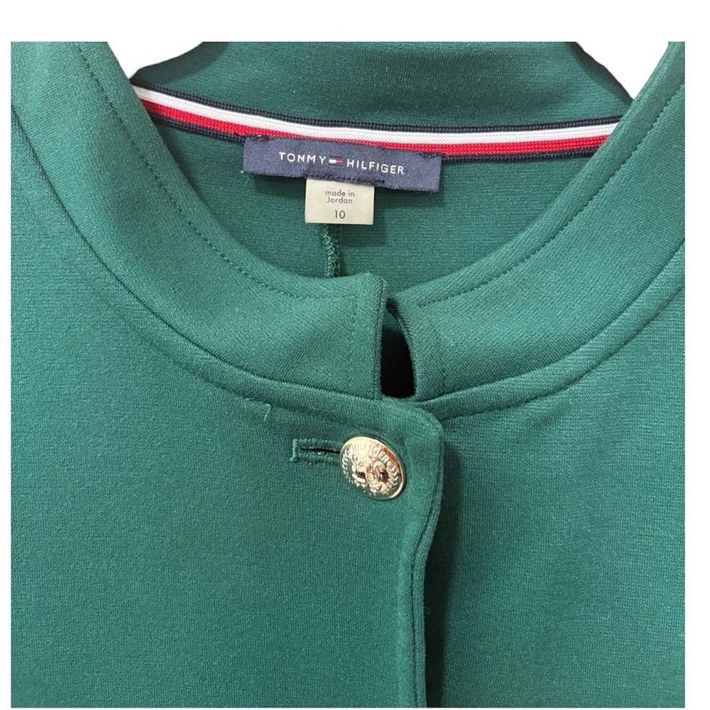 Tommy Hilfiger Dark Green Blazer with Pearl Buttons - Picture 3 of 5